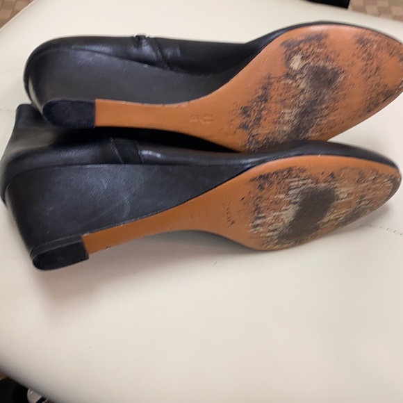 Coach Black Leather Zip Booties, Sz 11 - Picture 4 of 4